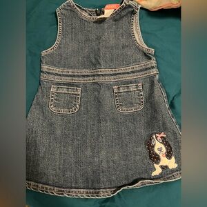 Gymboree Chelsea girl denim jumper 18-24 months